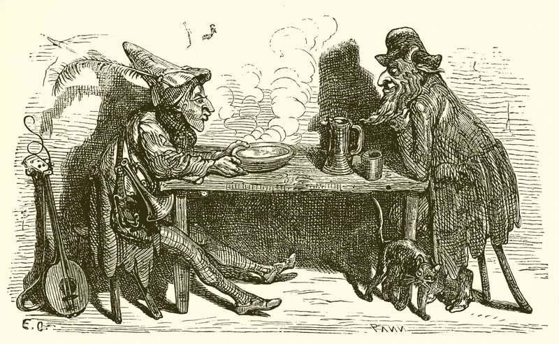 Il satiro e il viaggiatore da Ernest Henry Griset
