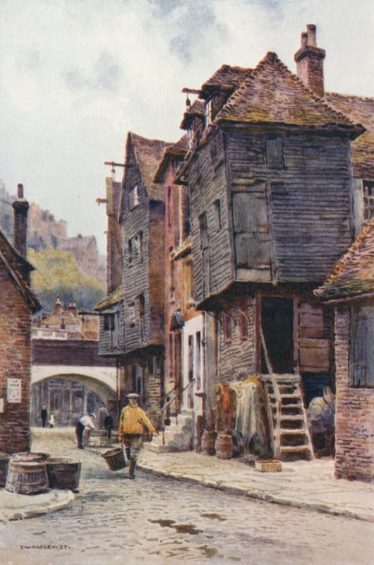 Quartiere dei pescatori, Folkestone da Ernest William Haslehust