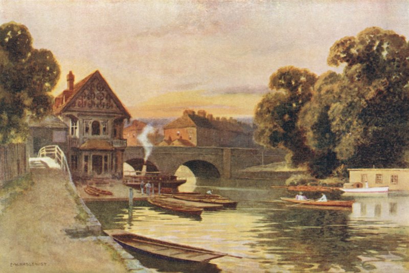Ponte di Folly, Oxford da Ernest William Haslehust