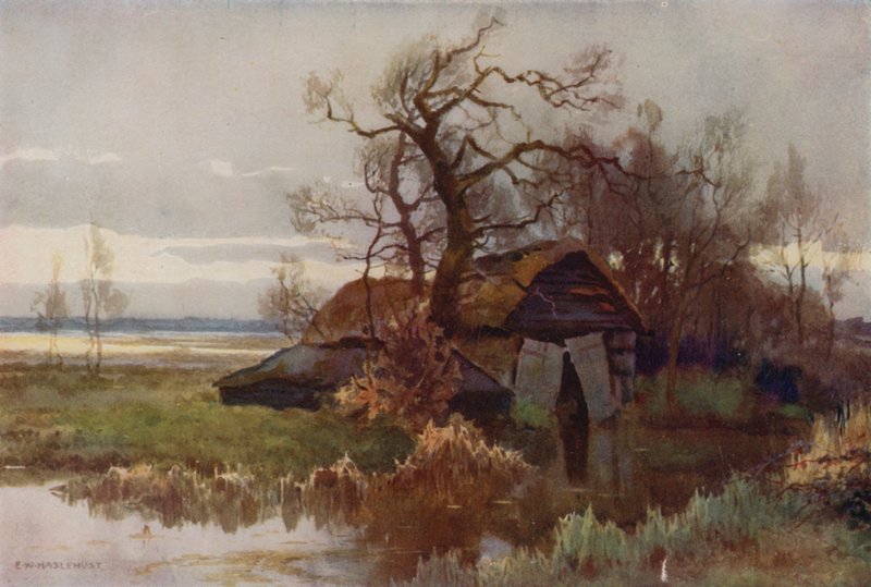 Vecchie case-barca, Barton Broad da Ernest William Haslehust