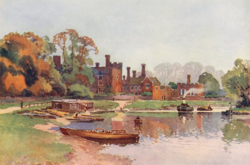 Fiume Tamigi: Hampton Court da Ernest William Haslehust