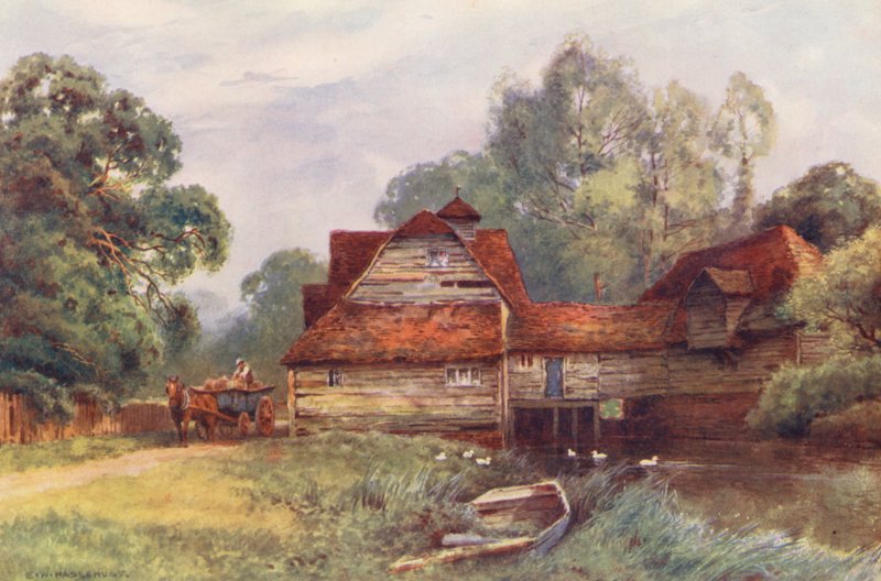 Fiume Tamigi: Mulino di Mapledurham da Ernest William Haslehust