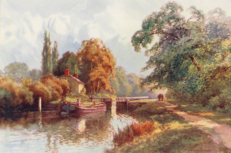 Fiume Tamigi: La chiusa di Sonning da Ernest William Haslehust