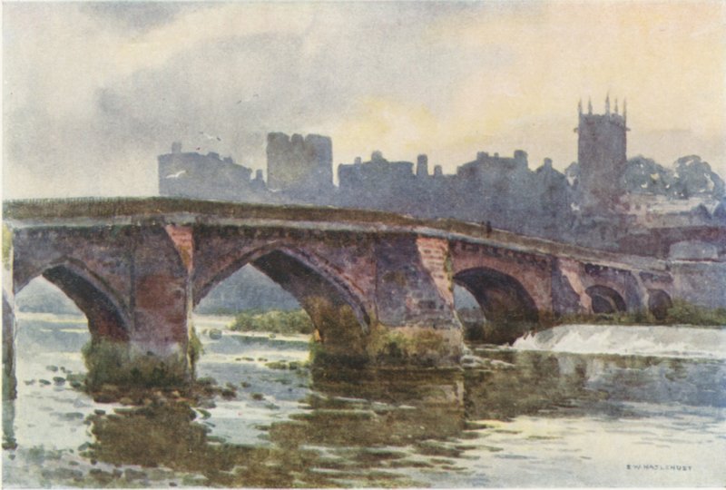 Il Vecchio Ponte Dee da Ernest William Haslehust