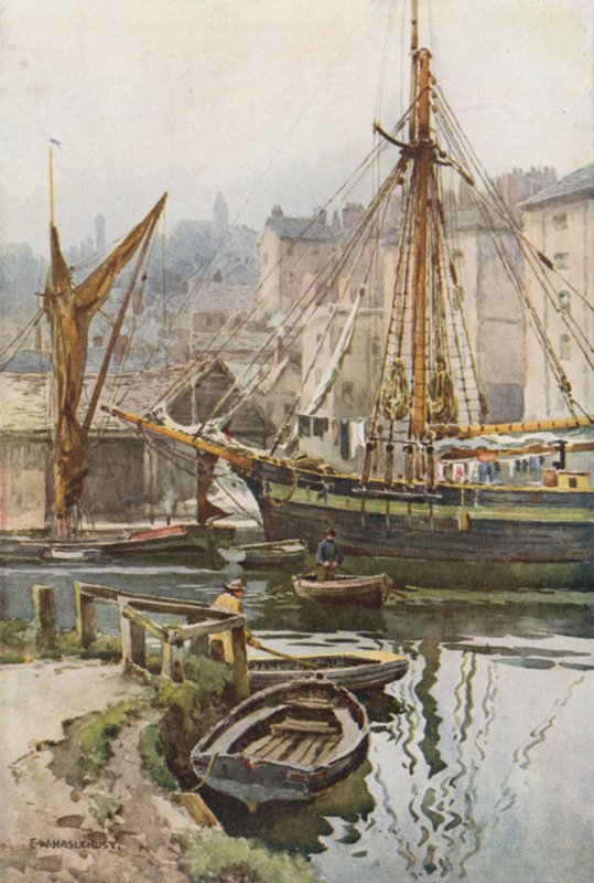 Il molo a Exeter da Ernest William Haslehust
