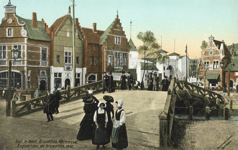 Sul Ponte, Kermesse di Bruxelles, Esposizione di Bruxelles, 1910 da European Photographer