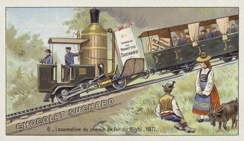 Locomotiva della ferrovia di montagna del Rigi, Svizzera, 1871 da European School