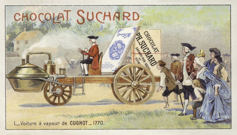 Automobile a vapore di Nicolas-Joseph Cugnot, 1770 da European School