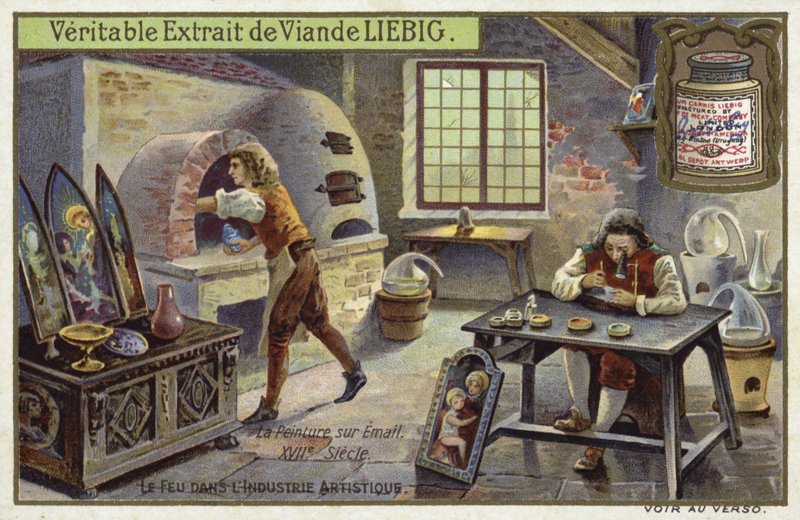 Pittura su smalto, XVII secolo da European School