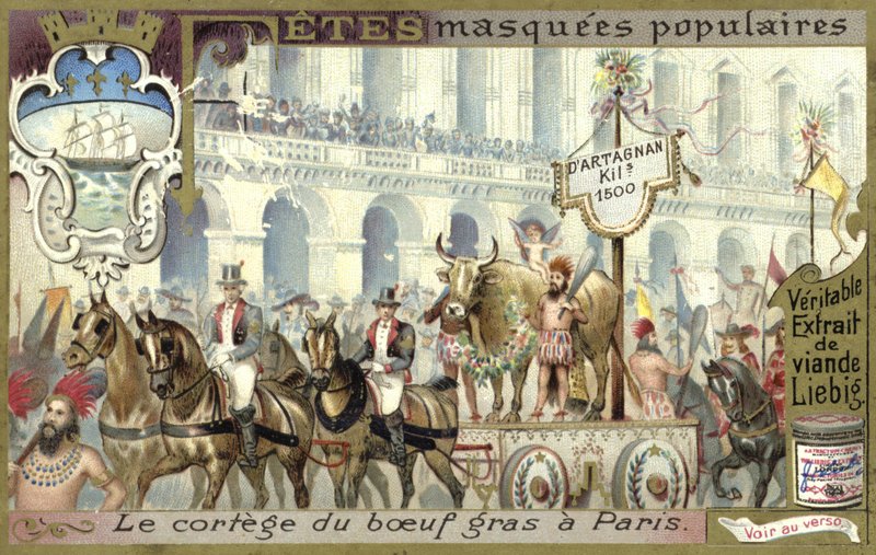 Processione del bue grasso a Martedì Grasso, Parigi da European School