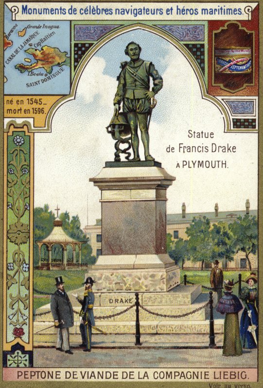 Statua di Sir Francis Drake, Plymouth da European School