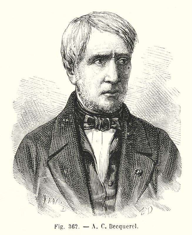 A C Bacquerel (incisione) da European School