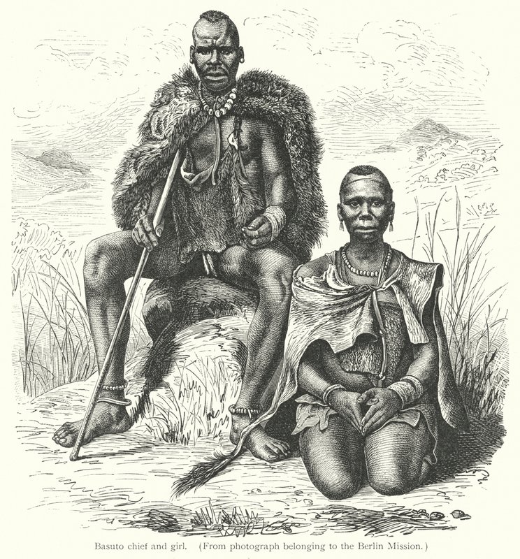 Capo Basuto e ragazza da European School