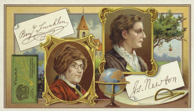 Benjamin Franklin e Isaac Newton da European School