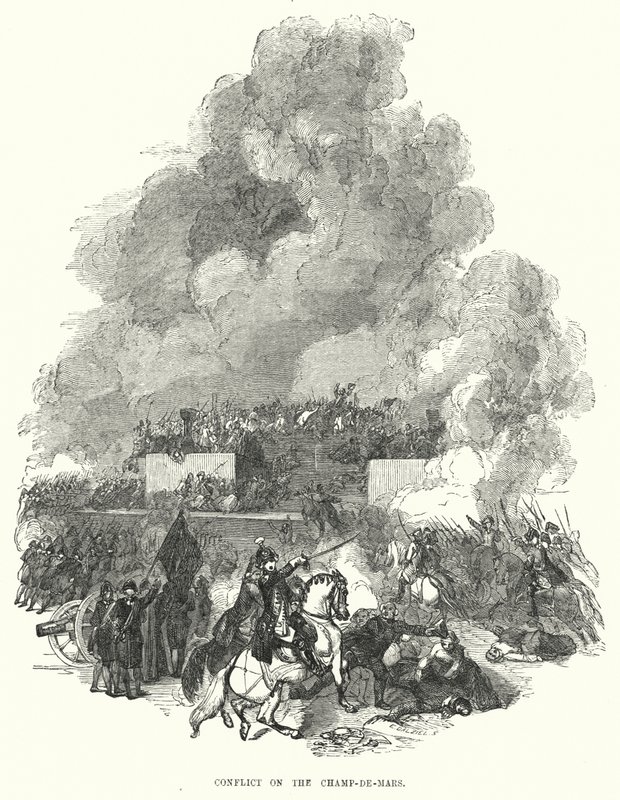 Conflitto sul Campo di Marte (incisione) da European School