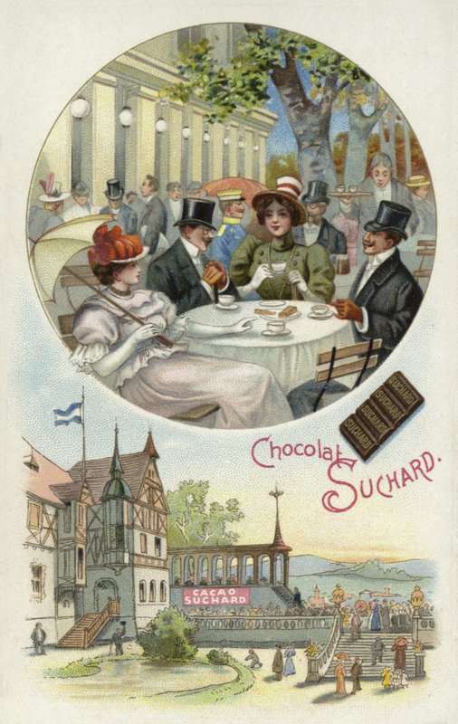 Gustando cioccolato Suchard all
