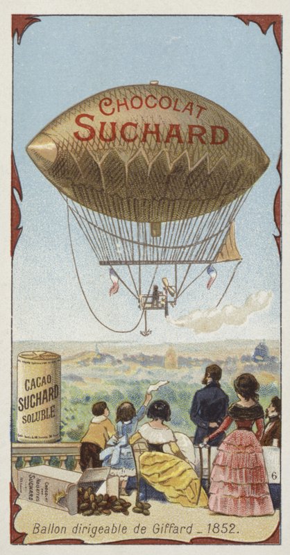 Dirigibile di Giffard, 1852 da European School