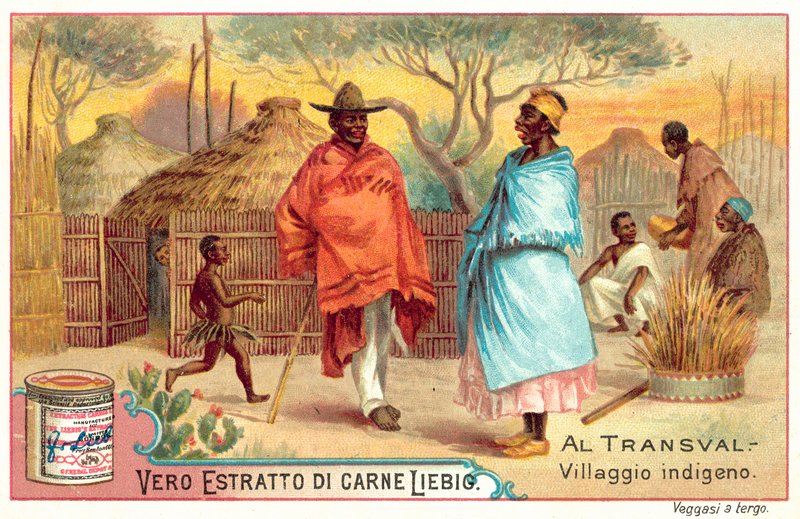 Villaggio indigeno nel Transvaal da European School