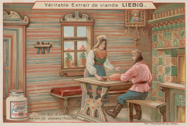 Dentro una casa contadina in Russia da European School
