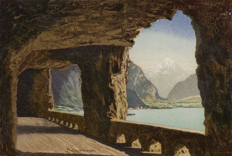 Lago di Lucerna: Axenstrasse da European School