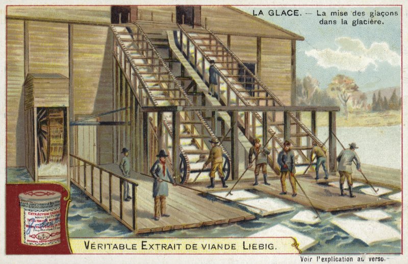 Caricamento del ghiaccio in una ghiacciaia da European School