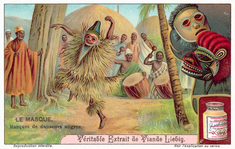 Maschere di ballerini africani da European School