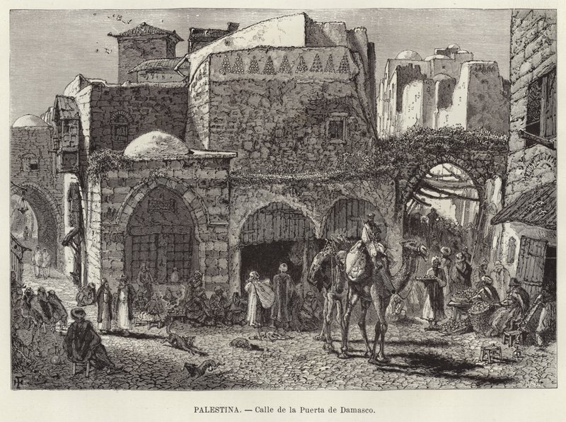 Palestina, Strada della Porta di Damasco da European School