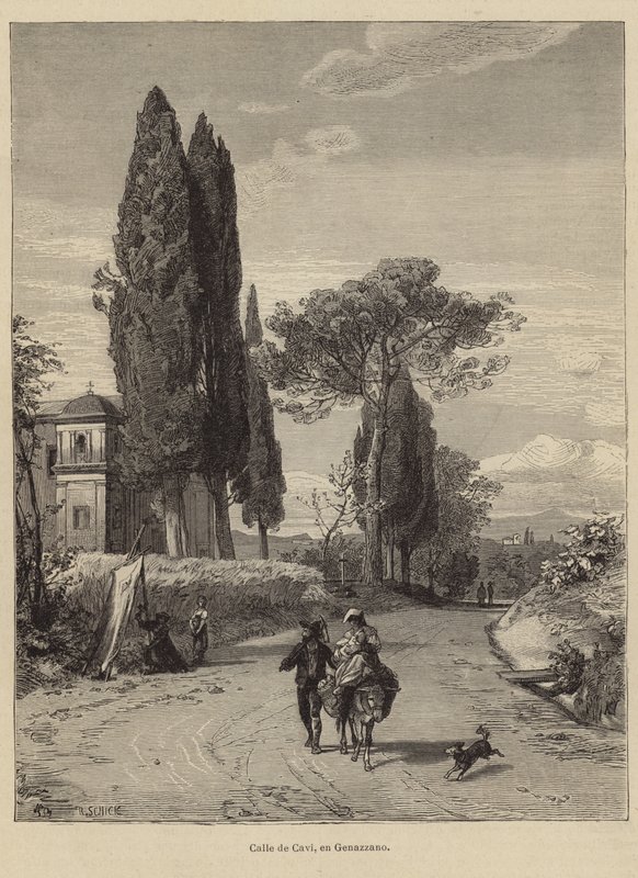 Strada da Cavi a Genazzano da European School