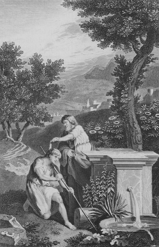 Saul unto da Samuele (incisione) da European School