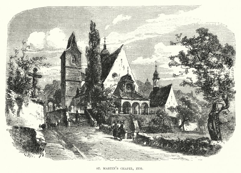 Cappella di San Martino, Zugo (incisione) da European School