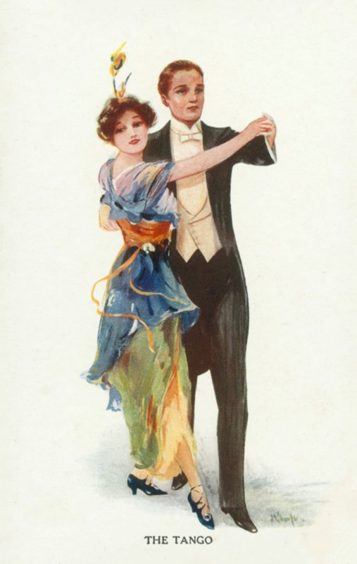 Tango (litografia a colori) da European School