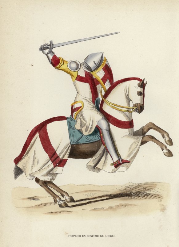 Templare in costume di guerra da European School