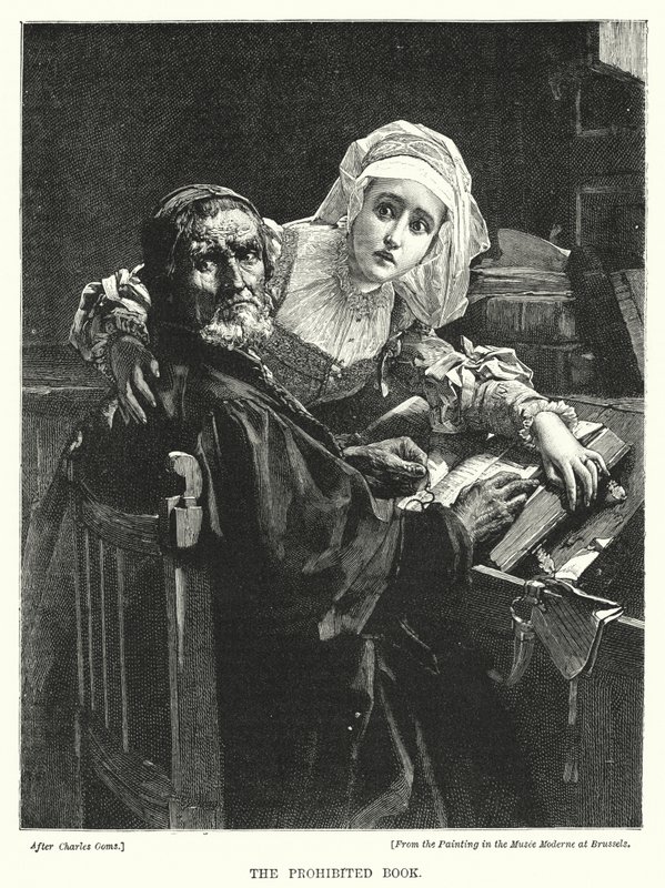 Il libro proibito (incisione) da European School