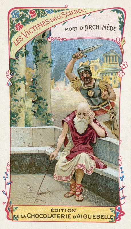 La morte di Archimede, c. 212 a.C. da European School