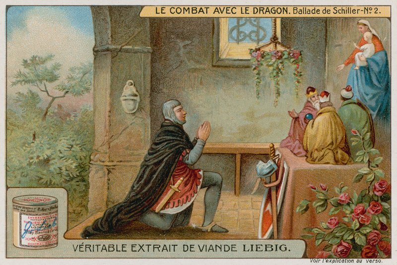 Il cavaliere prega in una cappella da European School