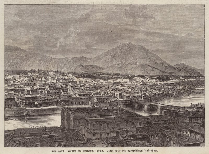 Veduta di Lima, Perù da European School