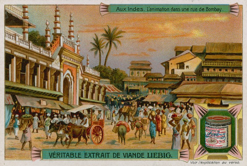 Veduta di una strada a Bombay da European School