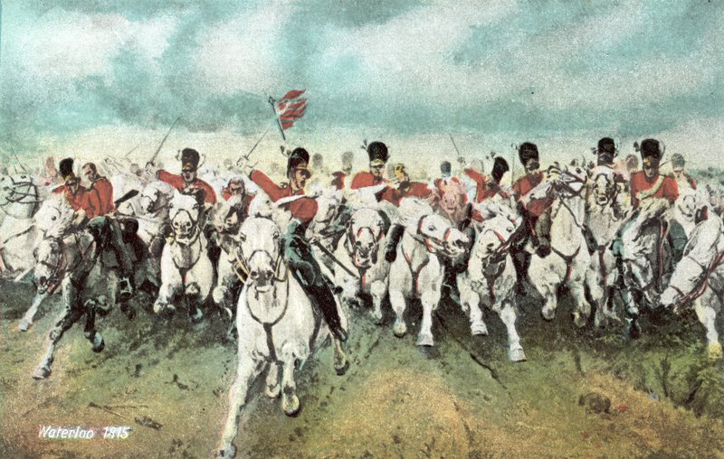 Waterloo 1815, carica della cavalleria scozzese da European School