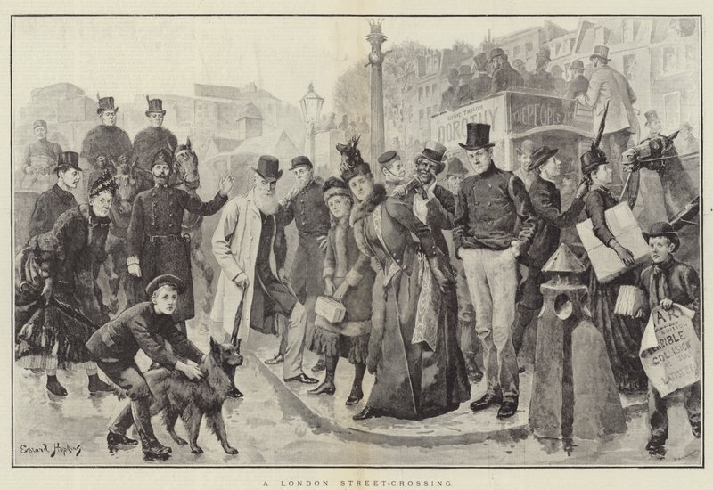 Un attraversamento di strada a Londra da Everard Hopkins
