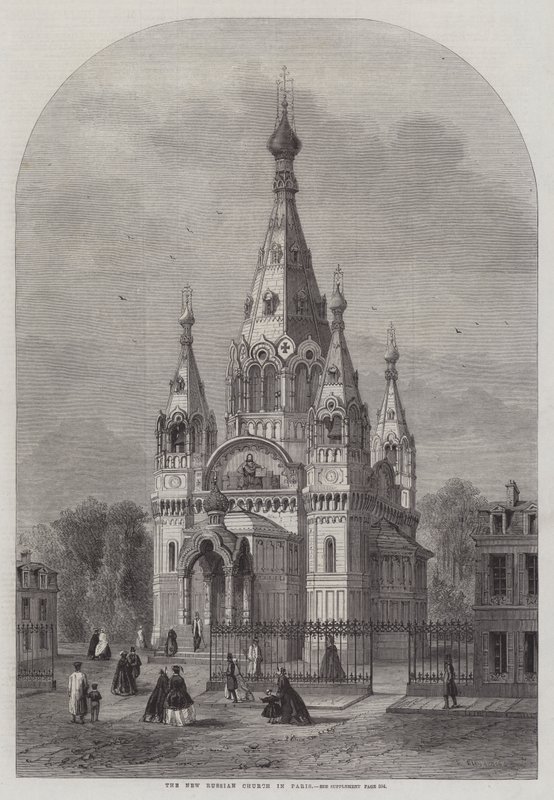 La nuova chiesa russa a Parigi da Felix Thorigny