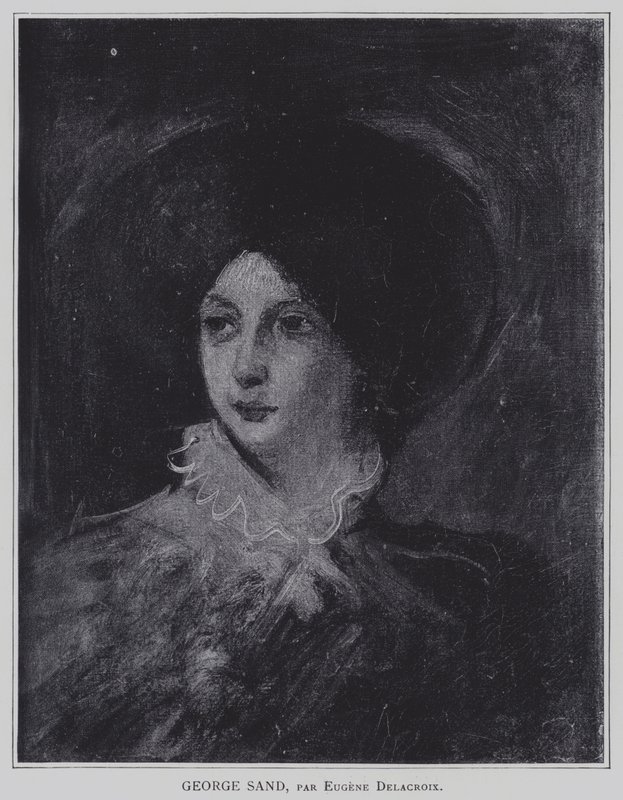 George Sand da Ferdinand Victor Eugene Delacroix
