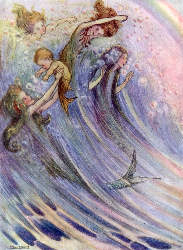 Sirene che giocano da Flora White