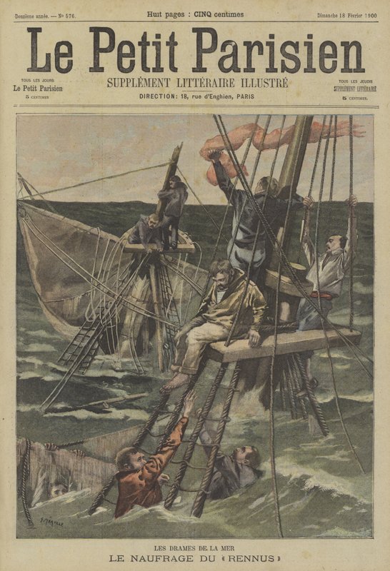 Il naufragio del Rennus da Fortune Louis Meaulle