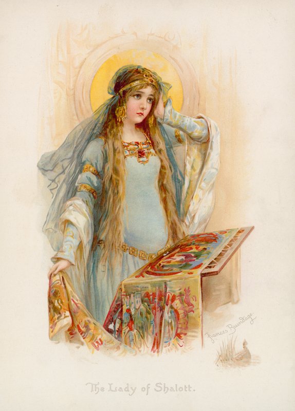 La dama di Shalott di Tennyson da Frances Brundage