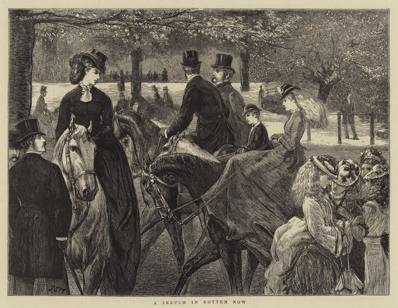 Uno schizzo a Rotten Row da Francis S. Walker