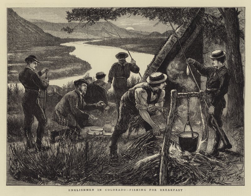 Inglesi in Colorado, pescando per la Colazione da Francis S. Walker