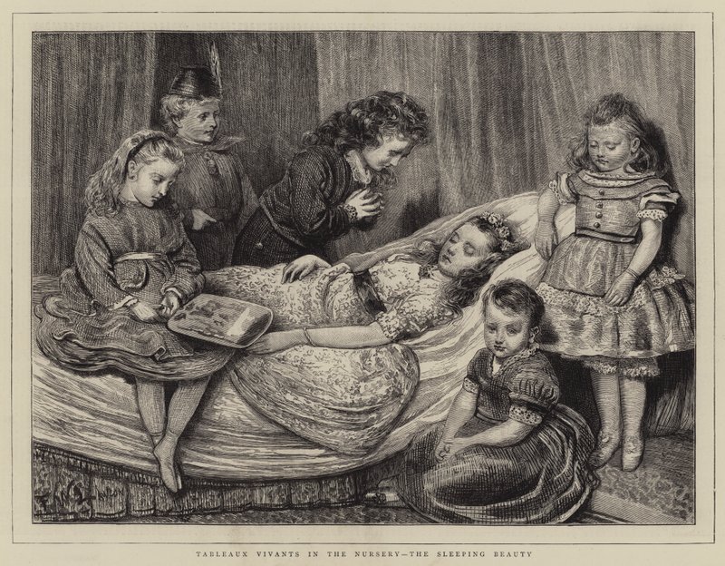 Tableaux Vivants nella nursery, La bella addormentata da Francis Wilfred Lawson