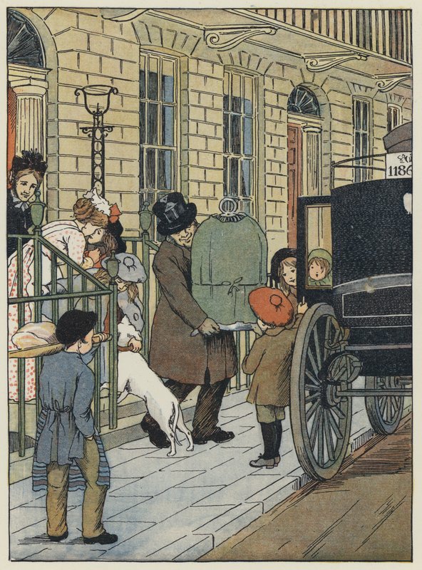 Londra: Homeward Bound! (litografia a colori) da Francis Donkin Bedford