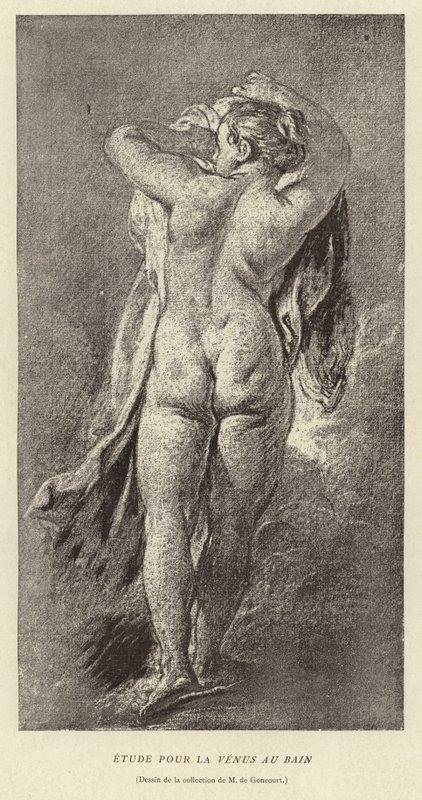 Studio per la Venere al bagno da Francois (after) Boucher