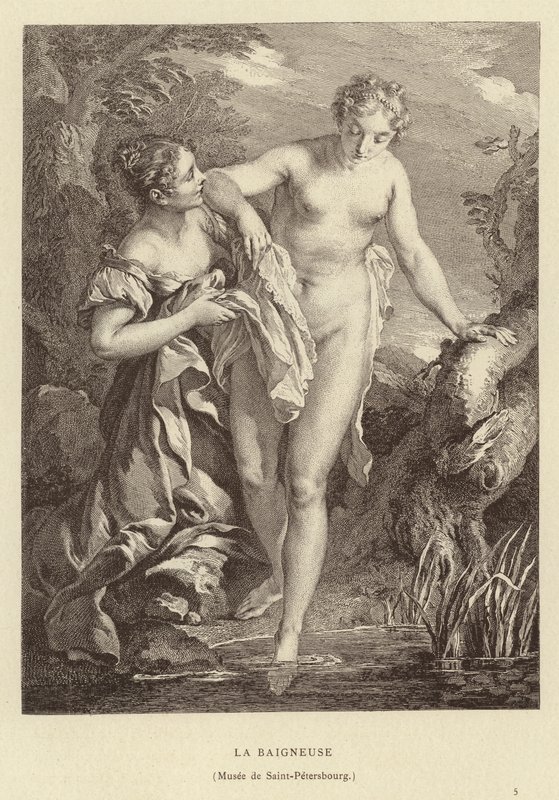 La bagnante da Francois (after) Boucher